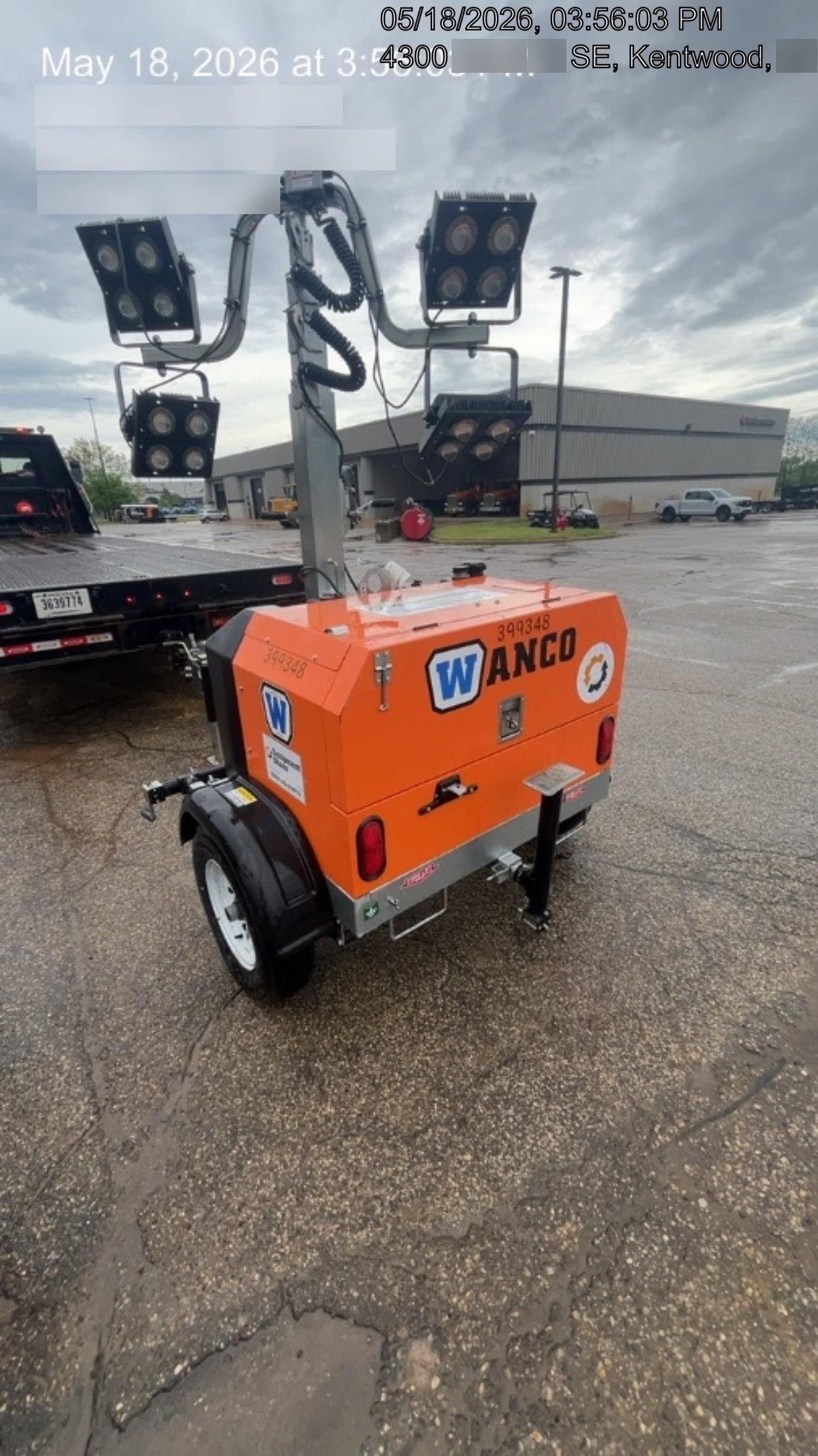 2024 Wanco WLTT-4MM4K Diesel, Deep Sea Controller, Shore Power Plug, Auto Start, (4) 350W LED Floodlights, 4kW Generator, 60 Gal Fuel Tank, 2" Ball, T3