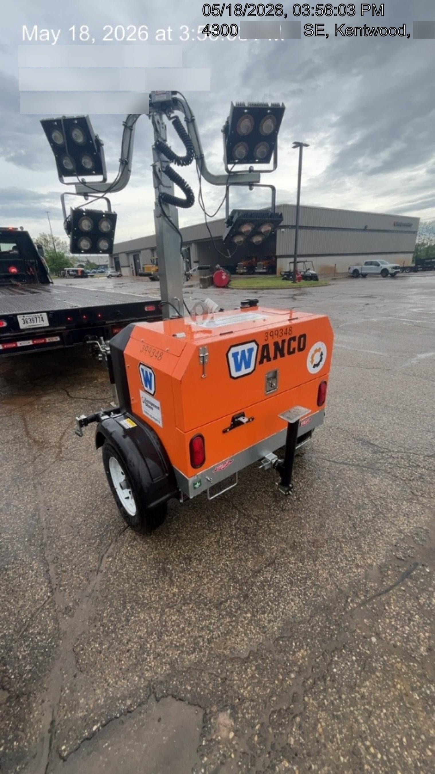2024 Wanco WLTT-4MM4K Diesel, Deep Sea Controller, Shore Power Plug, Auto Start, (4) 350W LED Floodlights, 4kW Generator, 60 Gal Fuel Tank, 2" Ball, T3
