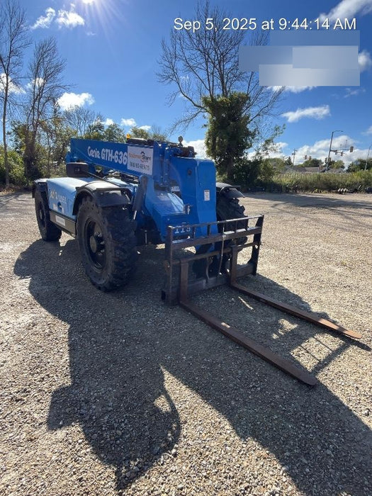 2018 Genie GTH-636 Genie GTH-636 w/Open ROPS, Solid Tires, Work Light/Beacon, 48" Carriage and Forks