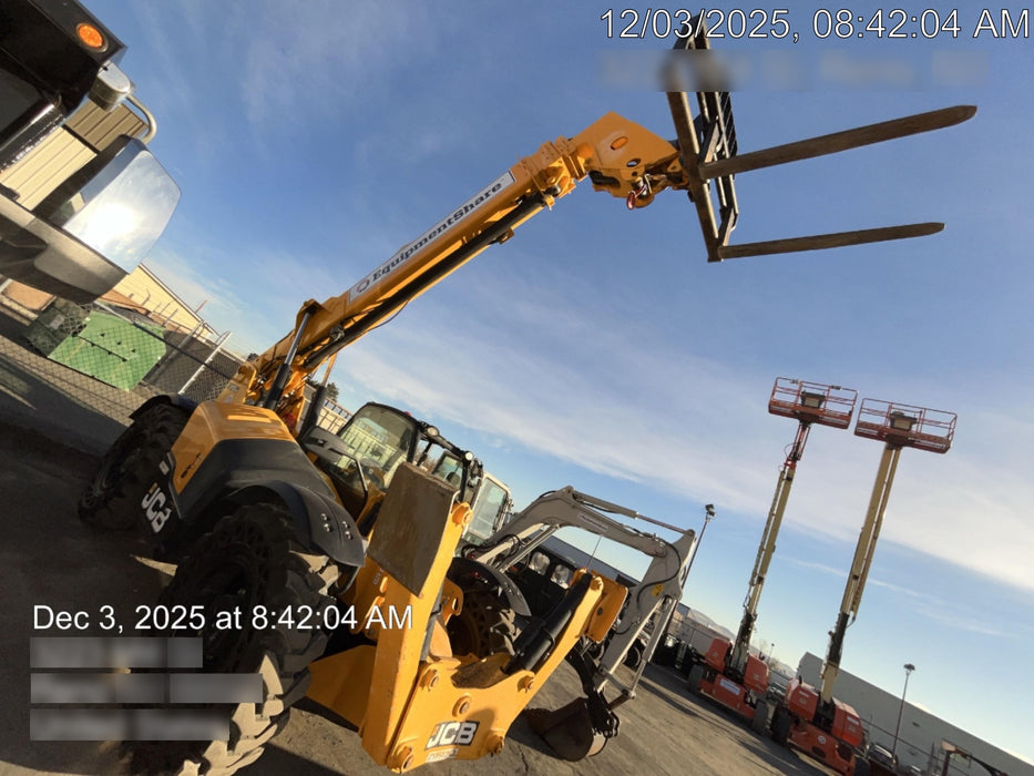 2020 JCB 510-56 Canopy, Solid Tires, Work Lights, Beacon, Aux Hydraulics, Back up Alarm, Lifting Eye, ES Decals