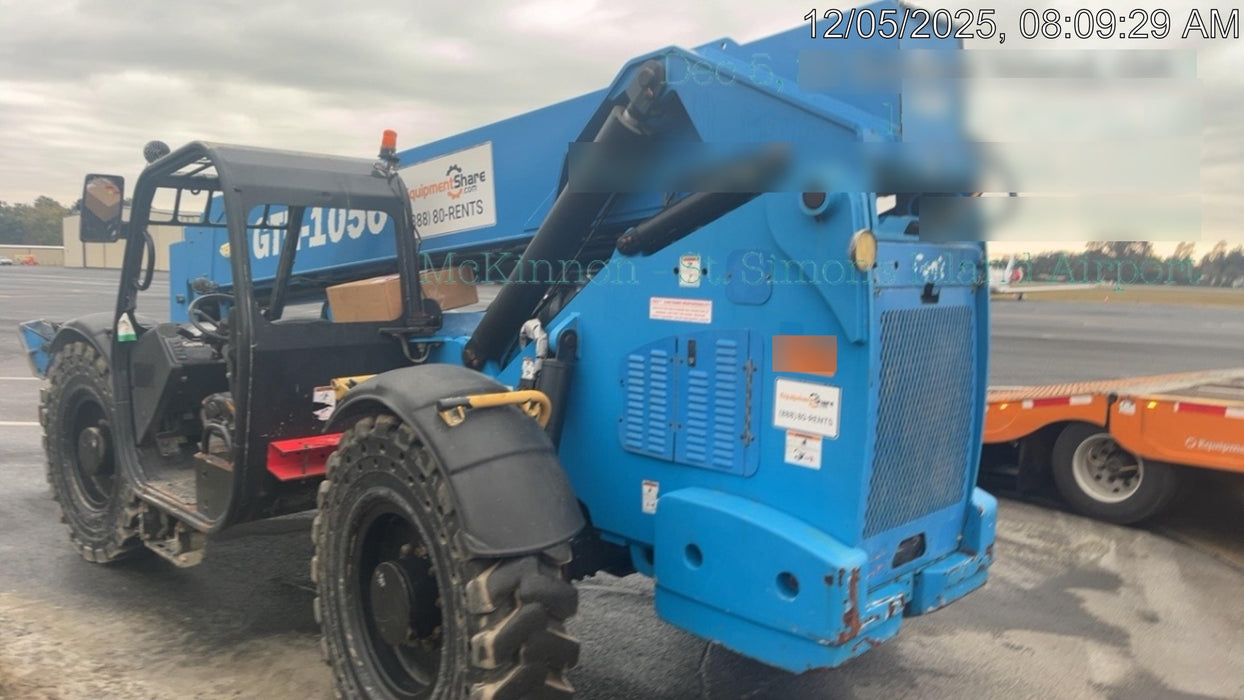 2019 Genie GTH-1056 Canopy, Solid RT Tires, LED Work Lights, Beacon 60" QA Carriage, 60" Forks