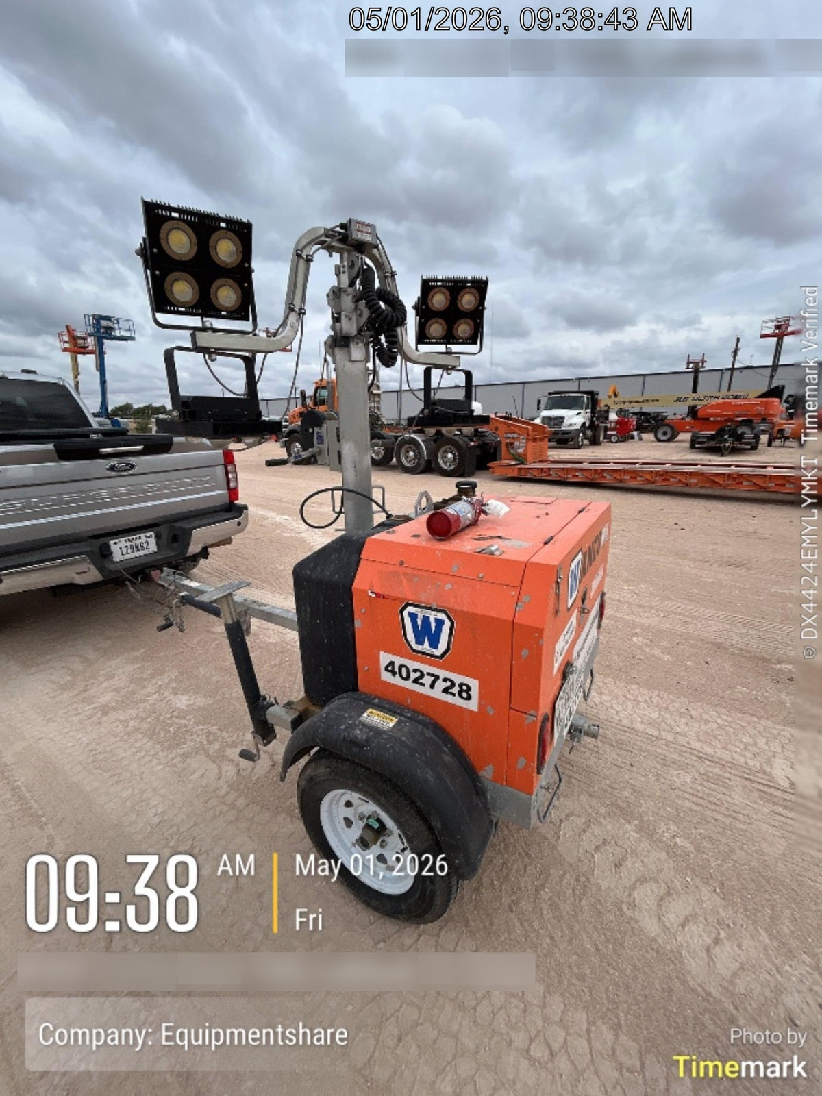 2024 Wanco WLTT-4MM4K Diesel, Deep Sea Controller, Shore Power Plug, Auto Start, (4) 350W LED Floodlights, 4kW Generator, 60 Gal Fuel Tank, 2" Ball, T3