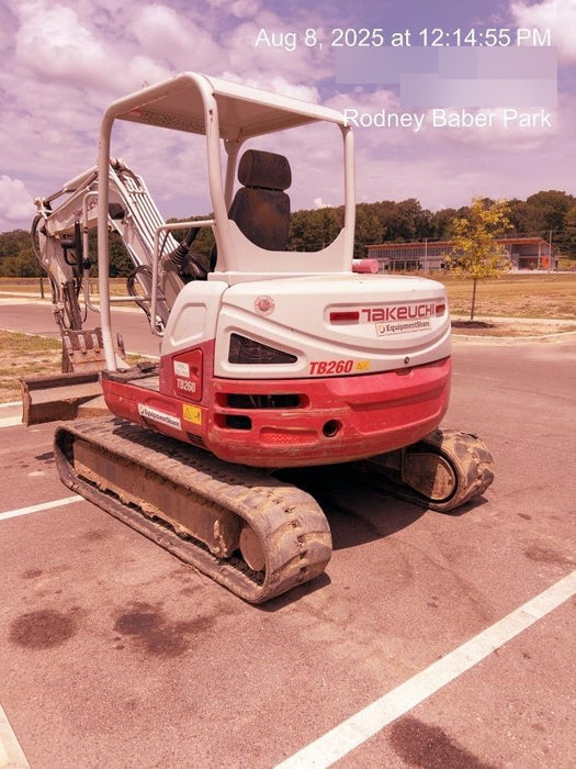 2019 Takeuchi TB260 Takeuchi TB260 Canopy w/Rubber Tracks, Auxiliary Hydraulics, Standard Blade, Manual QC