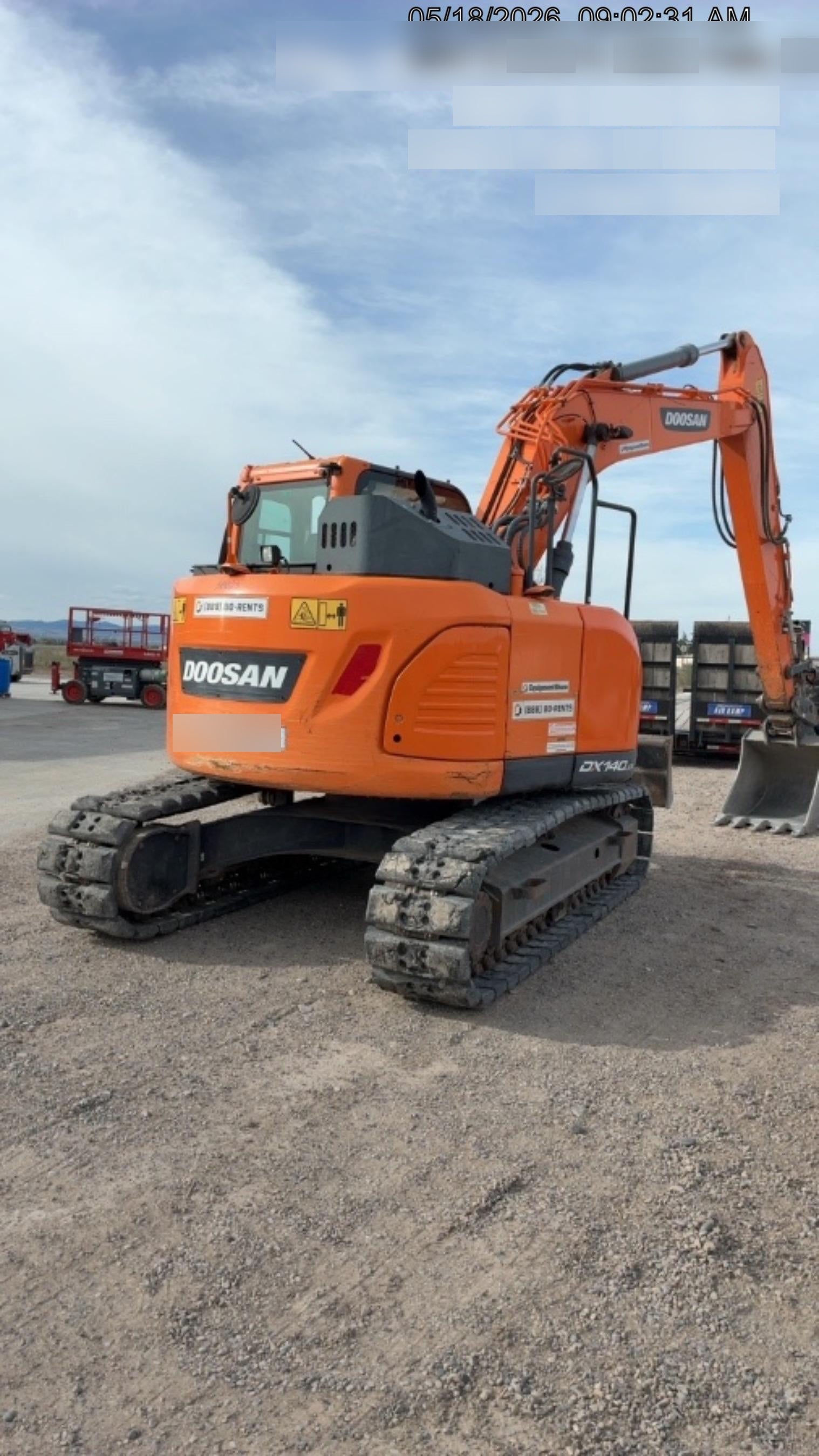 2019 DOOSAN DX140LCR-5
