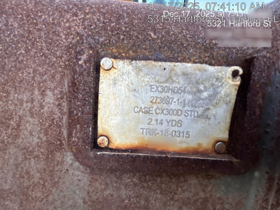 2016 Case CX300D CAB A/C, 12' ARM, STEEL TRACKS, THUMB