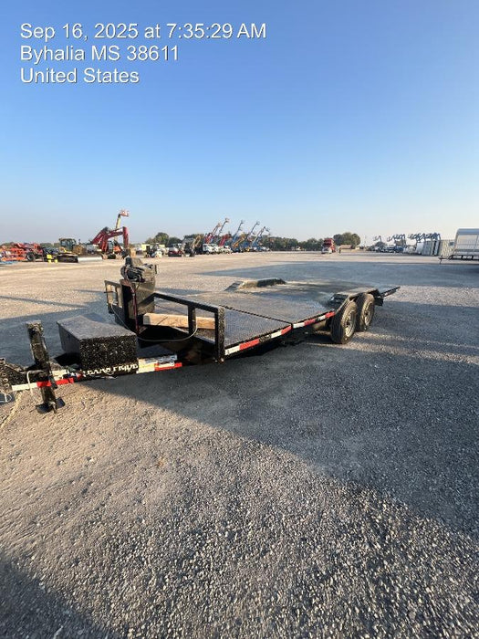 2024 TEXAS PRIDE TRAILERS 21' Lowboy Gravity Tilt Bed 14K Bumper Pull Trailer