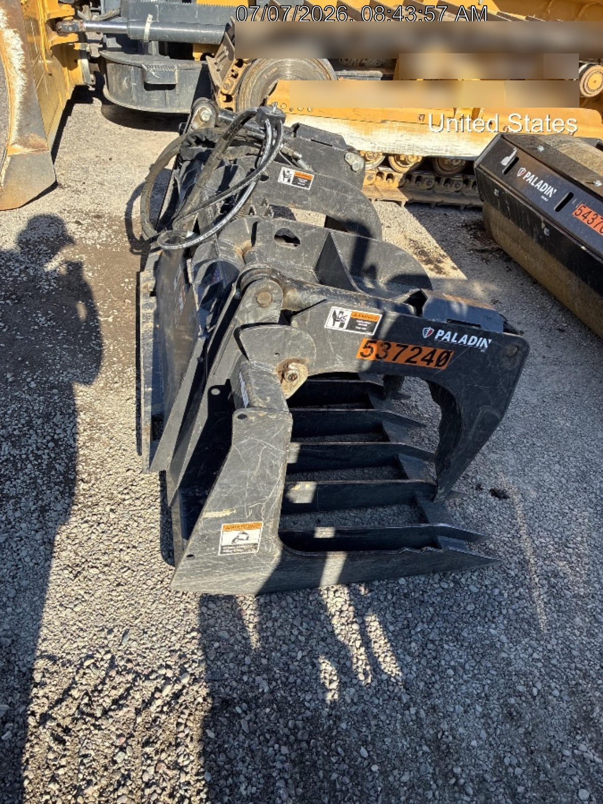 2025 PALADIN 72" Skeleton Grapple Bucket - Paladin