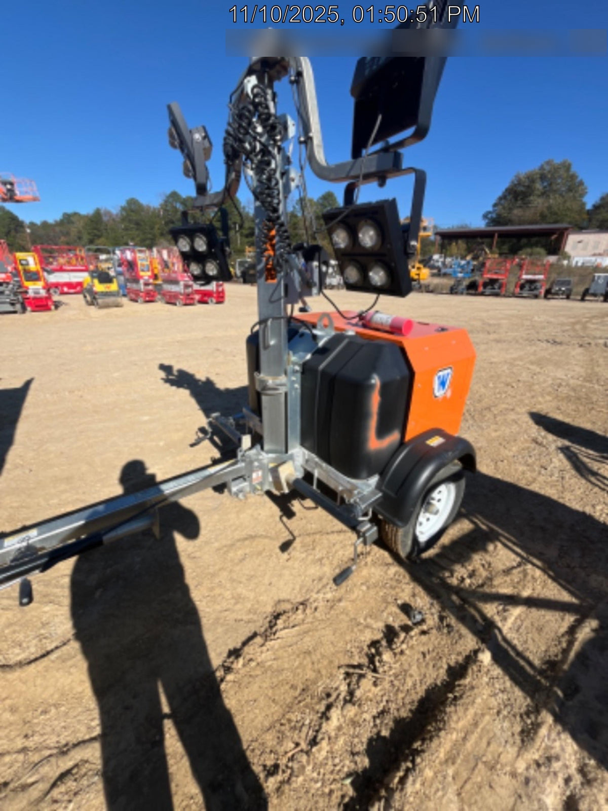 2025 Wanco WLTT-4MM4K Diesel, Mitsubishi L2E, 9.0HP @1800 rpm, Deep Sea Controller, Shore Power Plug, Auto Start, (4) 350W LED Floodlights, 4kW Generator, 60 Gal Fuel Tank, 2" Ball, T3