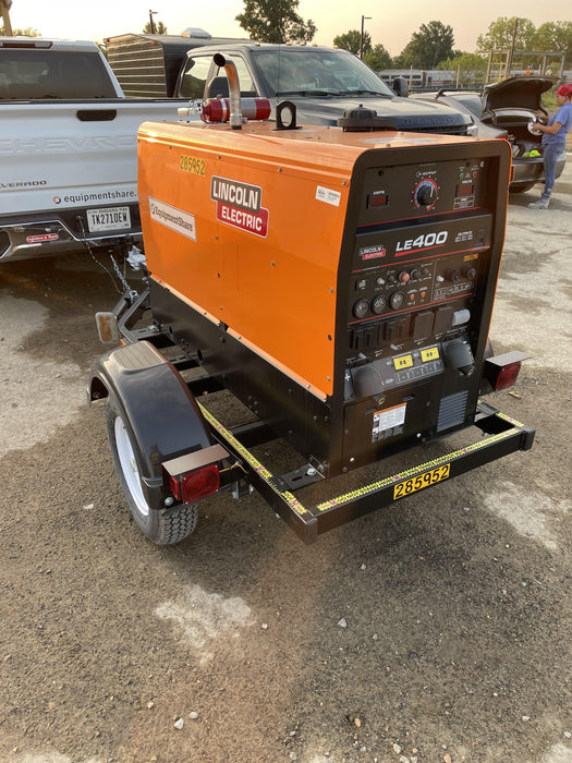 2022 Lincoln Electric LE400 Kubota V1505, Trlr, Cable Rack, Light Kit, ES Decals, T3