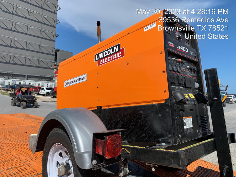 2022 Lincoln Electric LE400 Kubota V1505, Trlr, Cable Rack, Light Kit, ES Decals, T3