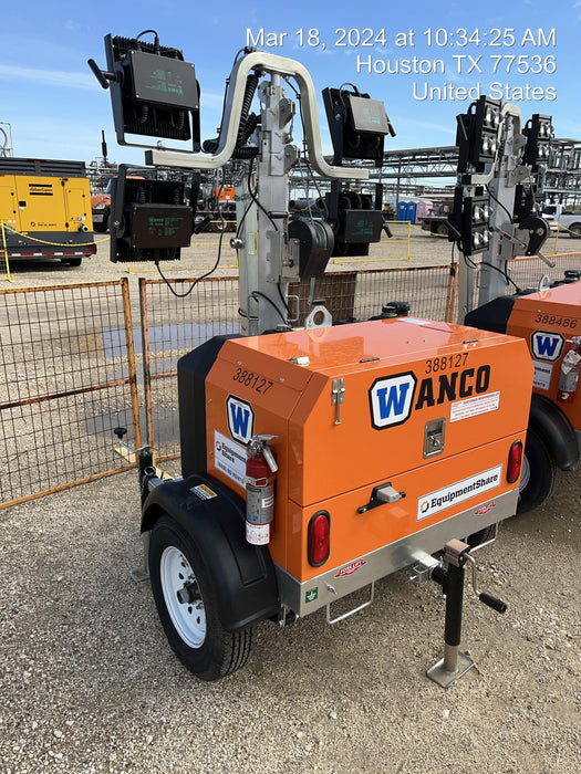 2024 Wanco WLTT-4MM4K Diesel, Deep Sea Controller, Shore Power Plug, Auto Start, (4) 350W LED Floodlights, 4kW Generator, 60 Gal Fuel Tank, 2" Ball, T3