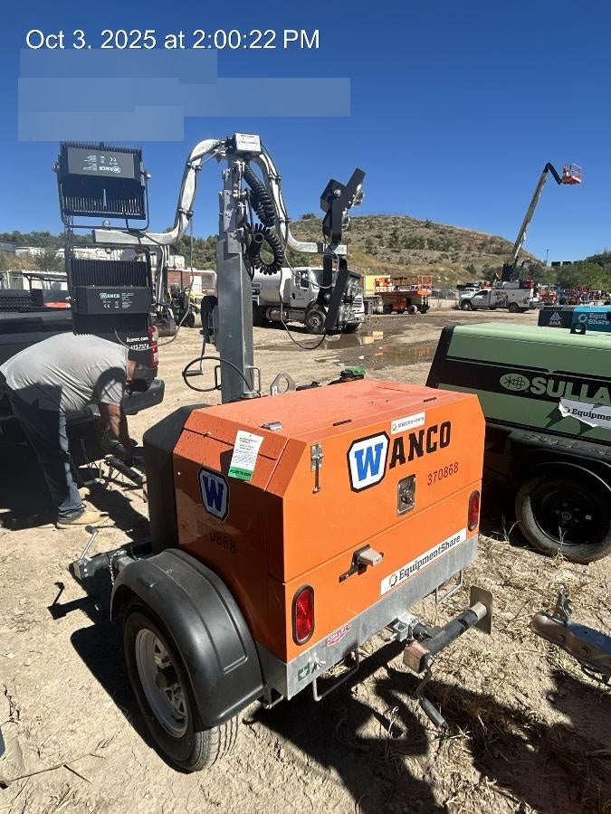 2023 Wanco WLTT-4MM4K Diesel, Deep Sea Controller, Shore Power Plug, Auto Start, (4) 350W LED Floodlights, 4kW Generator, 60 Gal Fuel Tank, 2" Ball, T3