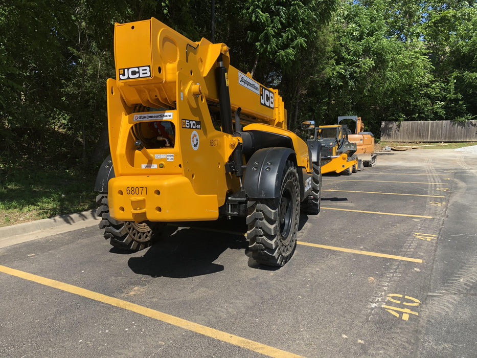 2020 JCB 510-56 Canopy, Solid Tires, Work Lights, Beacon, Aux Hydraulics, Back up Alarm, Lifting Eye, ES Decals