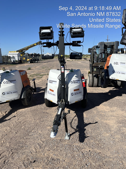 2024 Generac MLT2 Diesel, Flex Switch 120V Input, Powerzone Controller, 
(4) 320W LED Lights, 4kW Generator, 39.9 Gal Fuel Tank, 2" Ball, T3