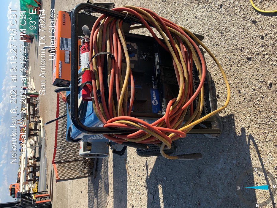 2019 Miller Electric BOBCAT 250 LP/Propane, Running Gear, Tank Bracket, Hose