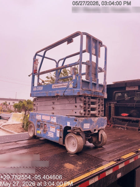2018 Genie GS-1930 Genie GS-1930 Scissor Lift w/Standard Options