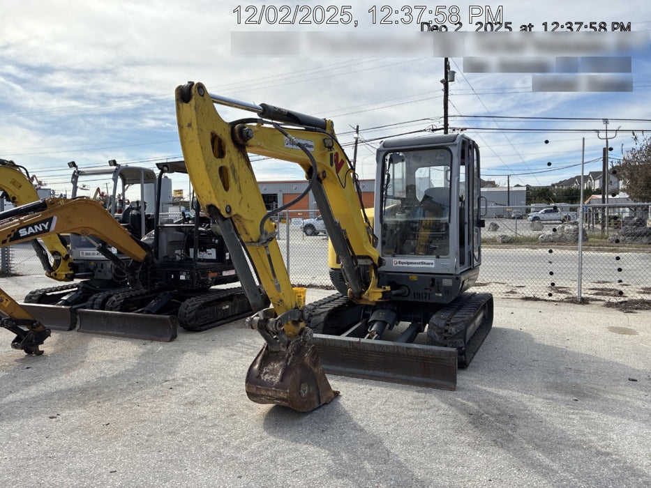 2018 Wacker Neuson EZ53 Wacker Neuson EZ53 12K Excavator, TRK,LGD,CAB,PC, Manual QC, Buckets: 30" , 18"