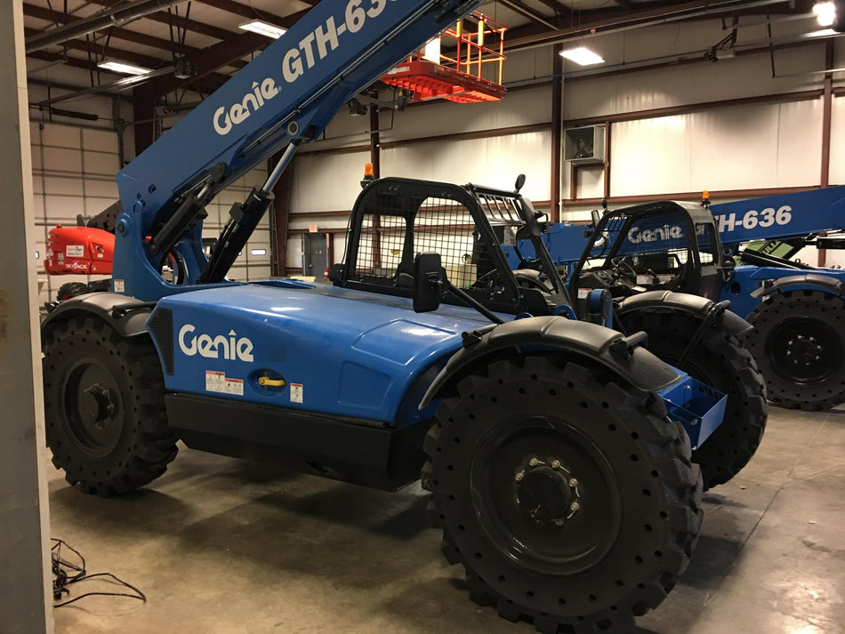 2018 Genie GTH-636 Genie GTH-636 w/Open ROPS, Solid Tires, beacon/work lights, 48" carriage/forks