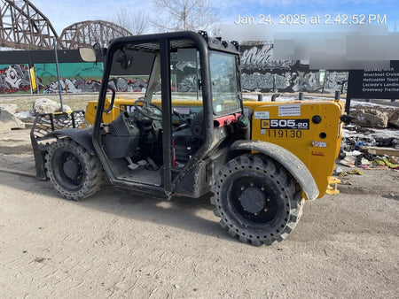 2020 JCB 505-20TC Canopy, Solid Tires, Work Lights, Beacon, Aux Hydraulics, Back up Alarm, ES Decals
