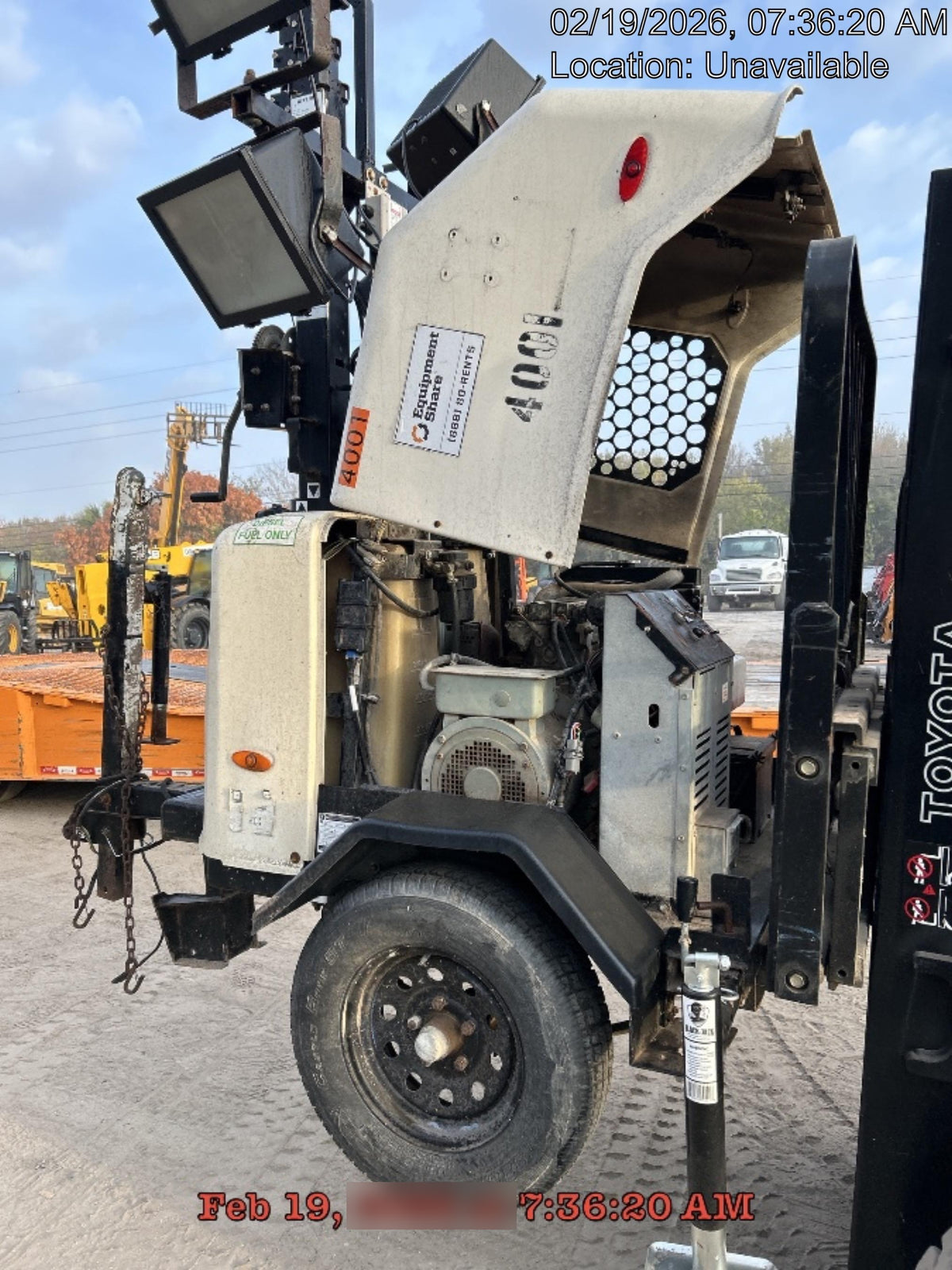 2020 Genie RL4 6kW Light Plant - Metal Halide