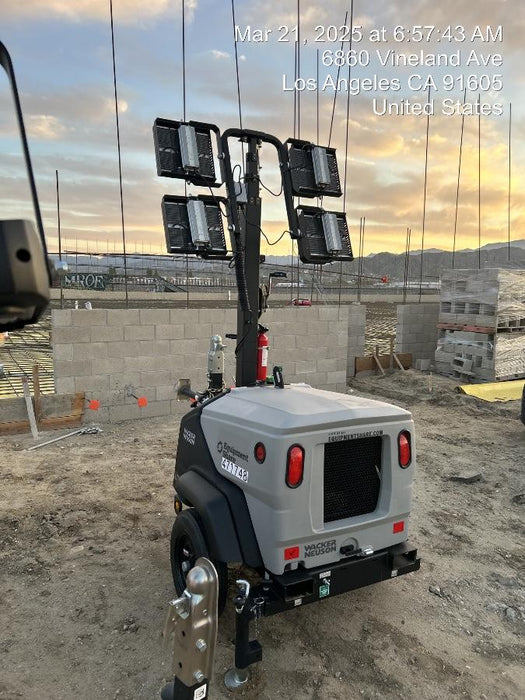 2024 Wacker Neuson LTT4 Diesel, Kohler KDW702, Deep Sea Controller, Auto Start, LED 320W, Bypass Outlet, T3