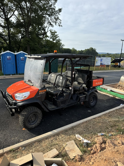 2022 Kubota RTV-X1140W-H Plastic Canopy, Windshield Acrylic Clear, LED Strobe Light, Wire Harness Kit, Back up Alarm