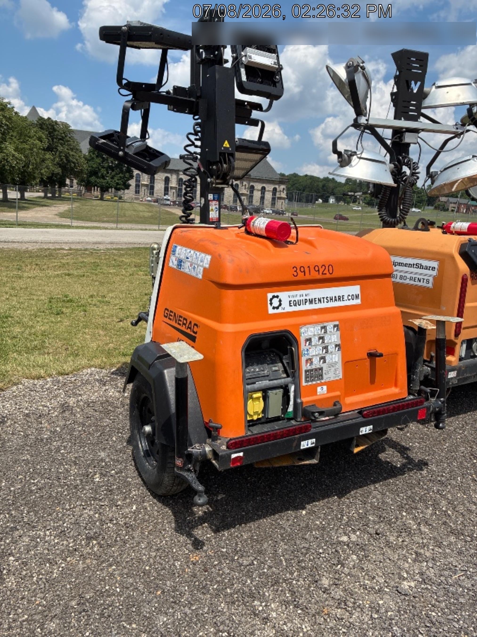 2024 Generac MLT2 Diesel, Flex Switch 120V Input, Powerzone Controller, 
(4) 320W LED Lights, 4kW Generator, 39.9 Gal Fuel Tank, 2" Ball, T3