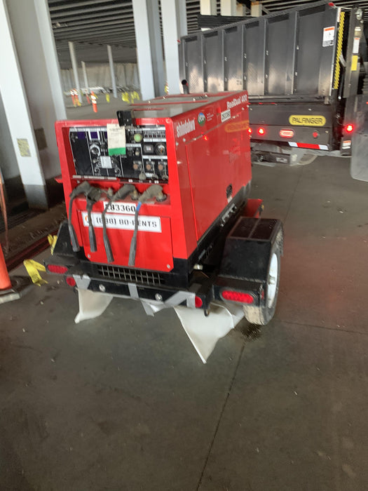 2022 Shindaiwa DGW400MDL Kubota D902 Engine, 23 HP, Dual Op Welder, Wire, Arc, Droop Stick, Tig, and CC Stick Functionality, Simulphase, 3 Phase and 1 Phase Gen Output, Single Axle NB Trlr, Slr Trckl Chrg 12V 12W, Fire Ext