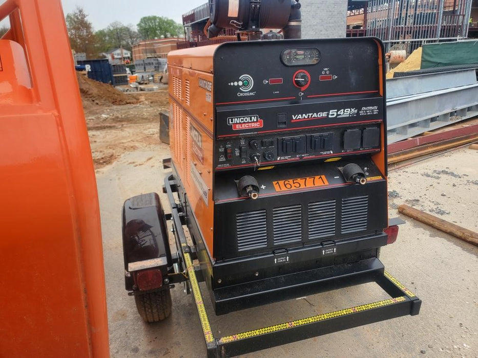 2021 Lincoln Electric Vantage 549X Ready Pak 3, ORANGE (includes trailer, cable rack, fender light kit)