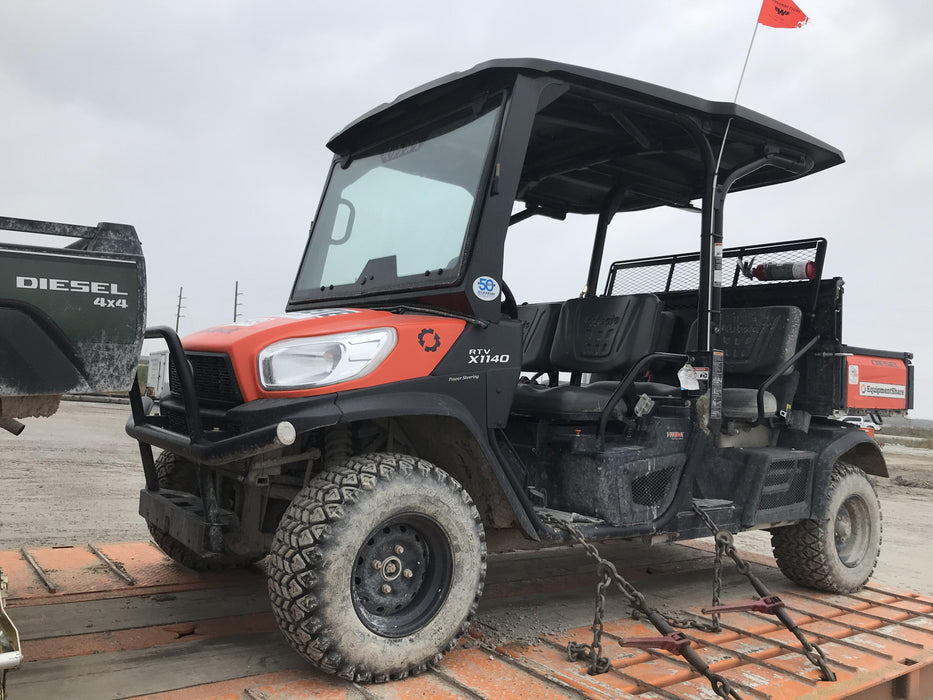 2019 Kubota RTV-X1140W-H 4wd Utility Cart, LED Strobe, Windshield Tempered Glass, Plastic Canopy, Wire Harness Kit, Backup Alarm