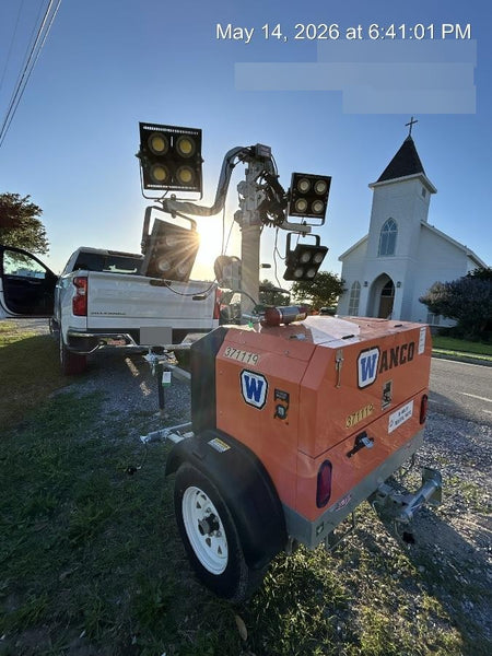 2023 Wanco WLTT-4MM4K Diesel, Deep Sea Controller, Shore Power Plug, Auto Start, (4) 350W LED Floodlights, 4kW Generator, 60 Gal Fuel Tank, 2" Ball, T3