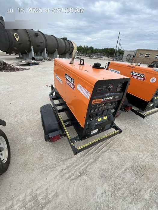 2022 Lincoln Electric LE400 Kubota V1505, Trlr, Cable Rack, Light Kit, ES Decals, T3