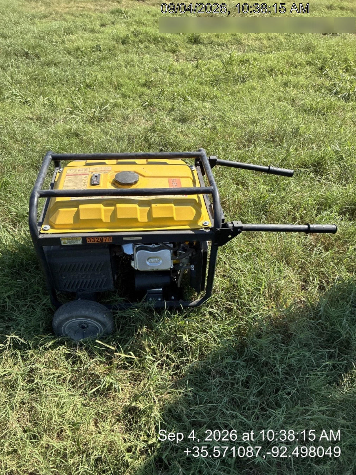 2023 Atlas Copco P6500W 5.5kW, AC390FD Gasoline Engine, Wheel & Handle Kit, (2) 120V Duplex 15A + (1) 120/240V 30A Twist Lock