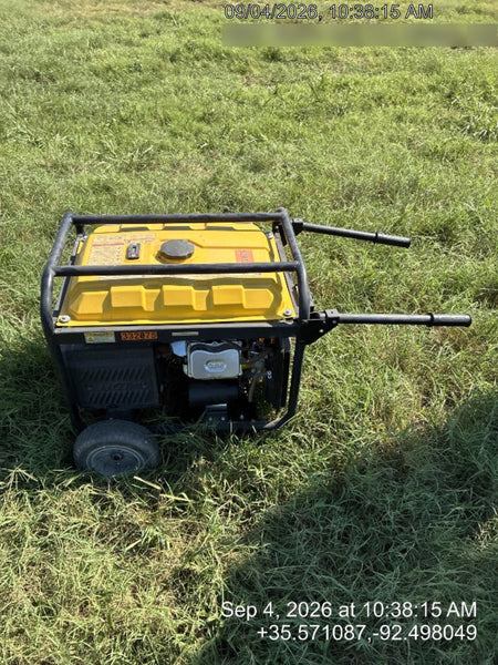 2023 Atlas Copco P6500W 5.5kW, AC390FD Gasoline Engine, Wheel & Handle Kit, (2) 120V Duplex 15A + (1) 120/240V 30A Twist Lock