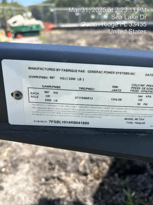 2025 GENERAC MLTS-4
