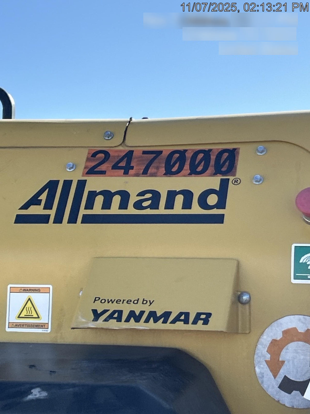 2022 Allmand NLV3GR (4) LED Light Fixture 350W, 23' Vertical Mast, 3kW Prime, Towable, ES Decals, T3