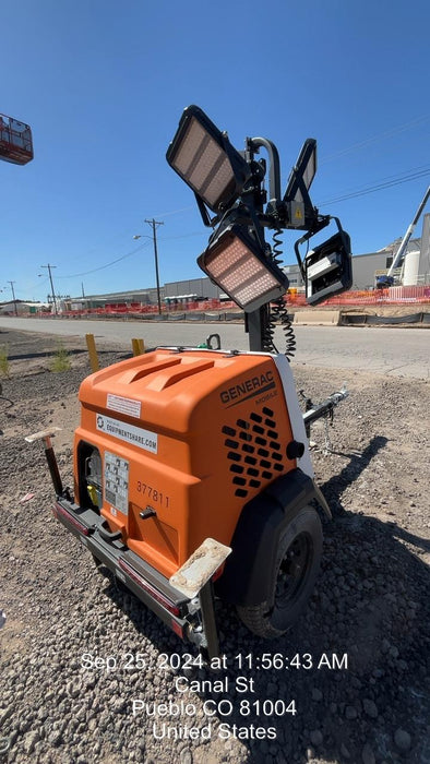 2023 Generac MLT2 Diesel, Flex Switch 120V Input, Powerzone Controller, 
(4) 320W LED Lights, 4kW Generator, 39.9 Gal Fuel Tank, 2" Ball, T3