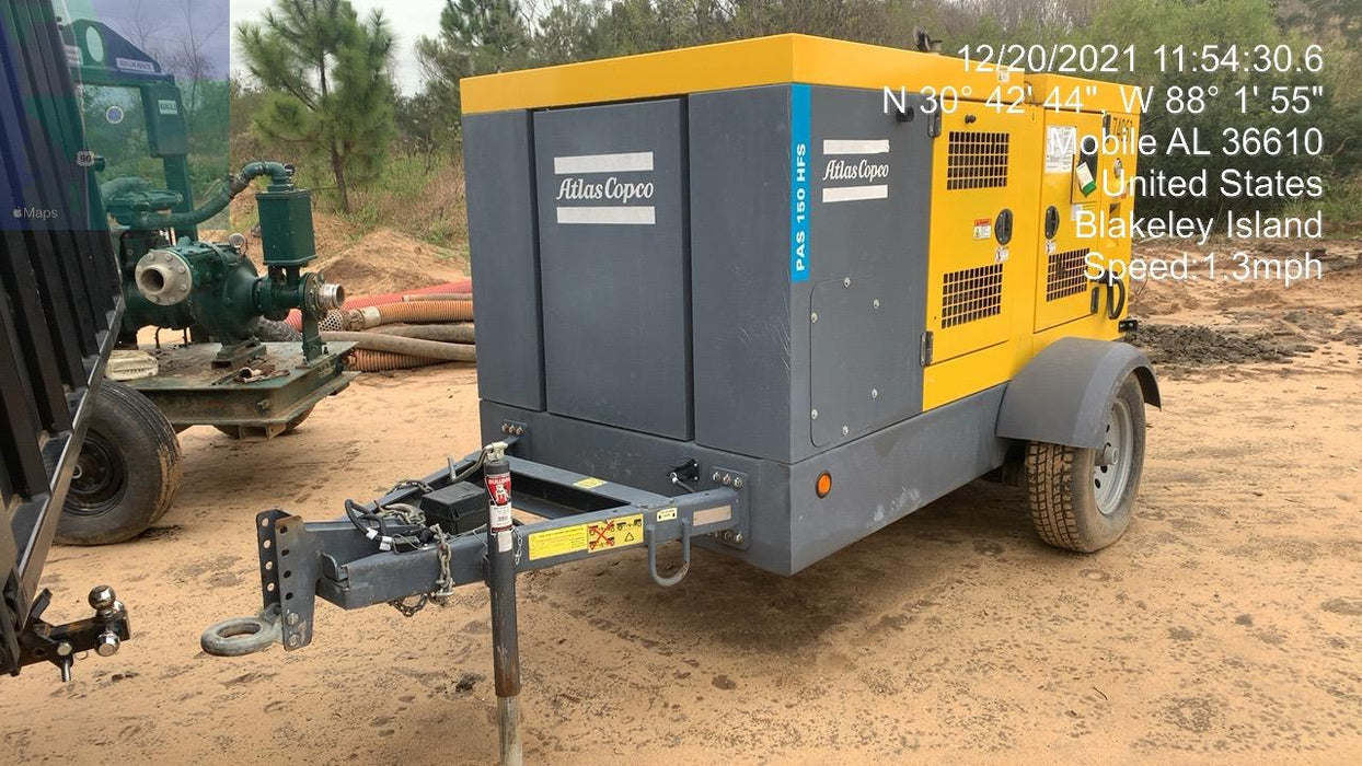 2020 ATLAS COPCO PAS 150 HF CS Enclosed