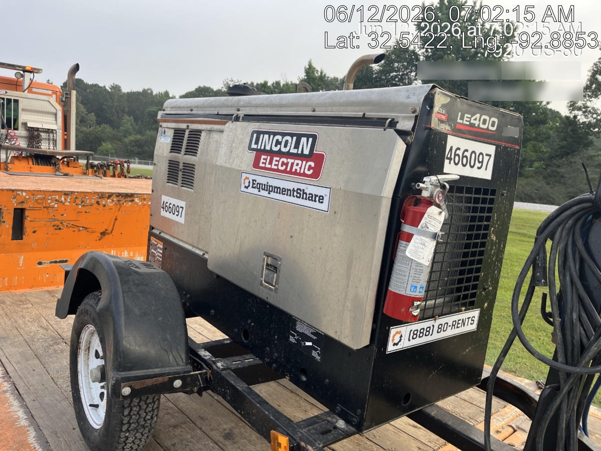 2024 Lincoln Electric LE400 Kubota V1505, Trlr, Cable Rack, Light Kit, ES Decals, T3