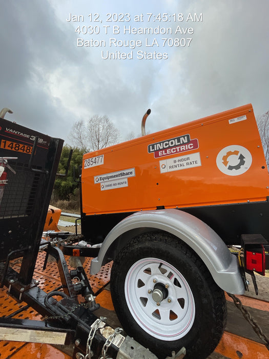 2022 Lincoln Electric LE400 Kubota V1505, Trlr, Cable Rack, Light Kit, ES Decals, T3