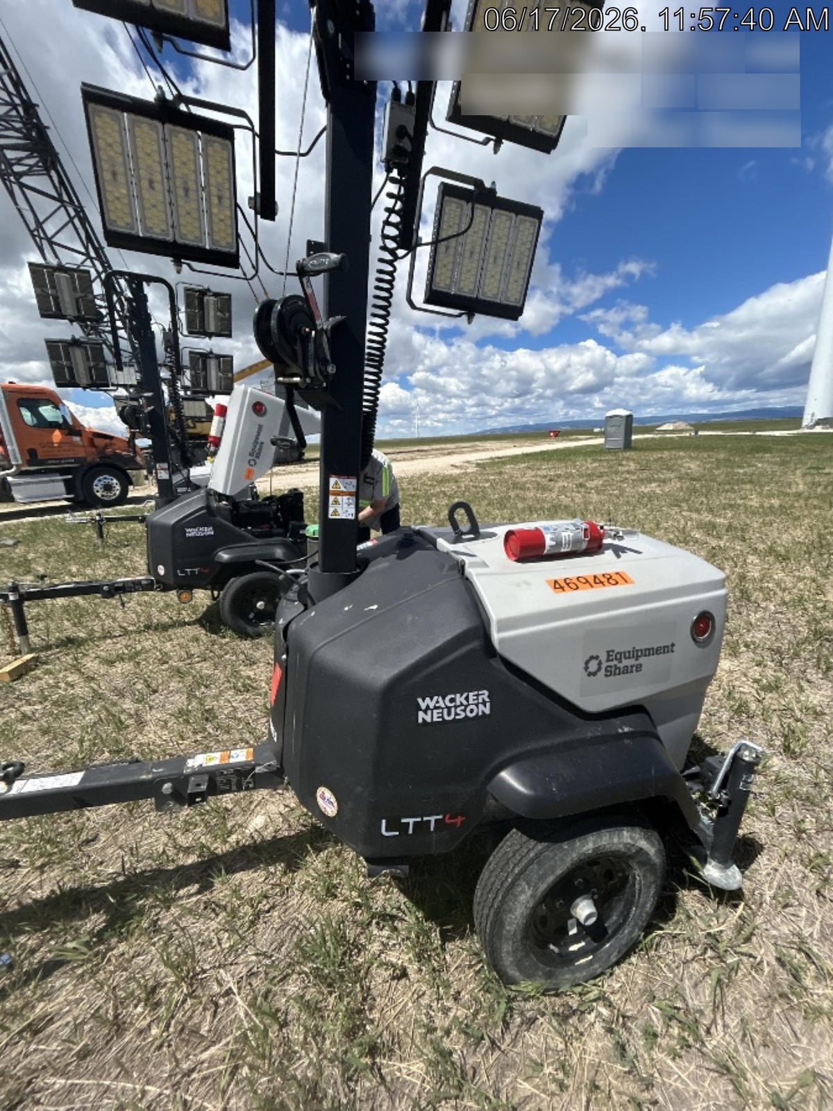 2024 Wacker Neuson LTT4 Diesel, Kohler KDW702, Deep Sea Controller, Auto Start, LED 320W, Bypass Outlet, T3