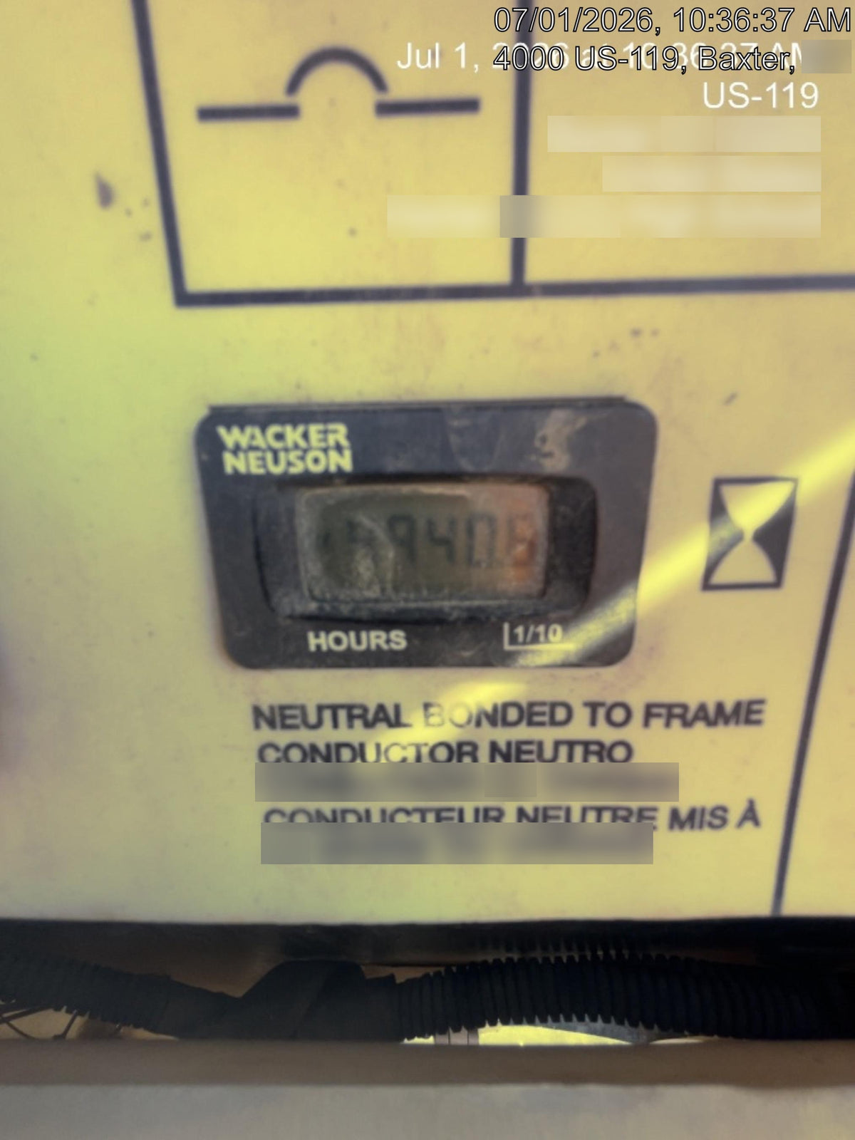 2019 Wacker Neuson LTV6L-MH Standard Options, ES Track Hardware, Fuel Level Sensor