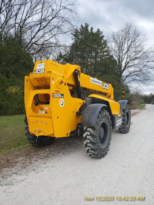 2020 JCB 509-42 Canopy, Solid Tires, Work Lights, Beacon, Aux Hydraulics, Back up Alarm, Lifting Eye, ES Decals