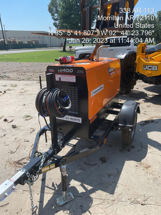 2023 Lincoln Electric LE400 Kubota V1505, Trlr, Cable Rack, Light Kit, ES Decals, T3