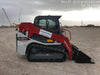 2019 Takeuchi TL10V2-CR Cab/Heat/AC, Rubber Tracks, Backup Alarm, Front & rear working Lights, Auxiliary Hydraulics, 2 Speed Travel, Engine Monitoring System, Hydraulic universal quick hitch w/76" HD smooth dirt bucket with bolt-on edge, 20.3 cubic feet capacity, 48" Pallet forks and frame