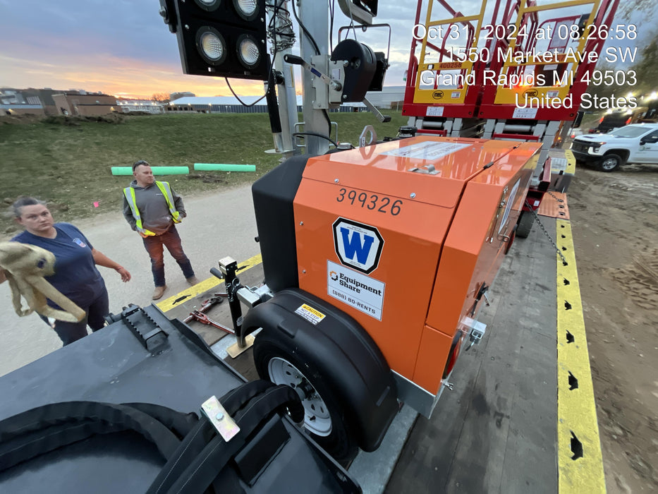 2024 Wanco WLTT-4MM4K Diesel, Deep Sea Controller, Shore Power Plug, Auto Start, (4) 350W LED Floodlights, 4kW Generator, 60 Gal Fuel Tank, 2" Ball, T3