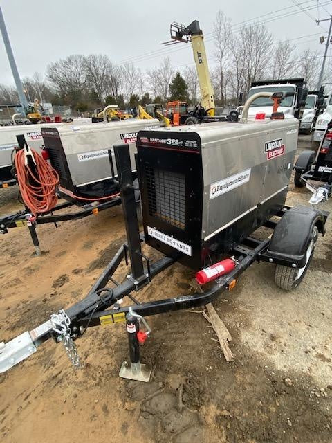 2019 Lincoln Electric Vantage 322 Ready-Pak 3, Two Wheel Trailer, Fender and Light Kit, Cable Rack