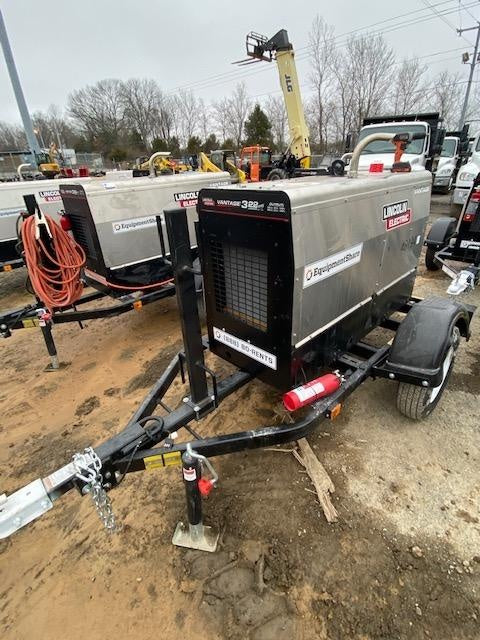 2019 Lincoln Electric Vantage 322 Ready-Pak 3, Two Wheel Trailer, Fender and Light Kit, Cable Rack