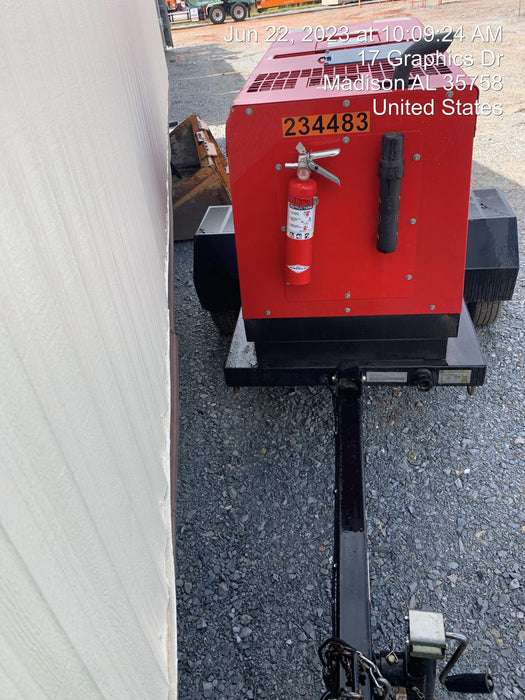 2022 Shindaiwa DGW400MDL Kubota D902 Engine, 23 HP, Dual Op Welder, Wire, Arc, Droop Stick, Tig, and CC Stick Functionality, Simulphase, 3 Phase and 1 Phase Gen Output, Single Axle NB Trlr, Slr Trckl Chrg 12V 12W, Fire Ext