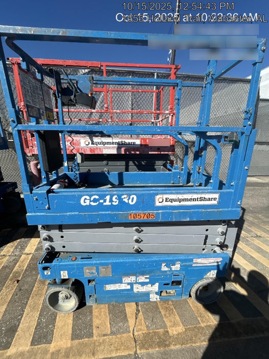 2020 Genie GS-1930 Solid Non Marking Tires, Beacon, Folding rails with half height swing gate